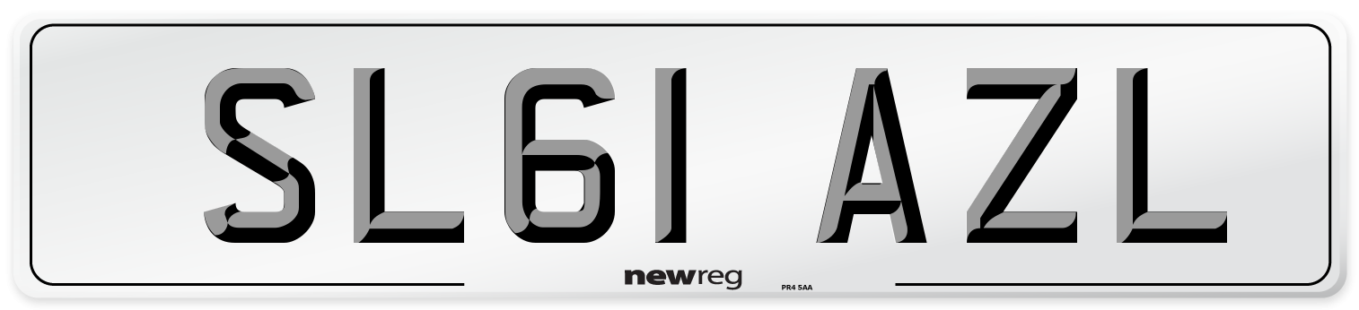 SL61 AZL Number Plate from New Reg